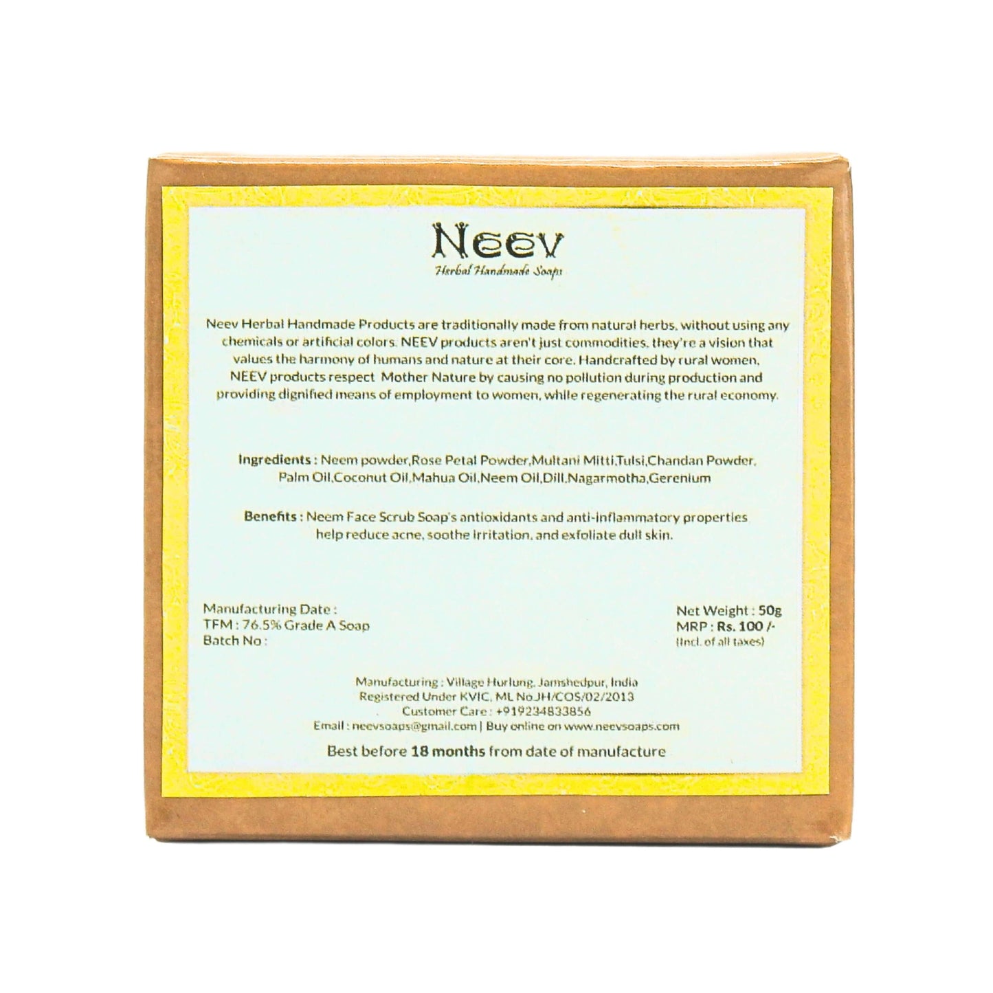 NEEM FACE SCRUB SOAP