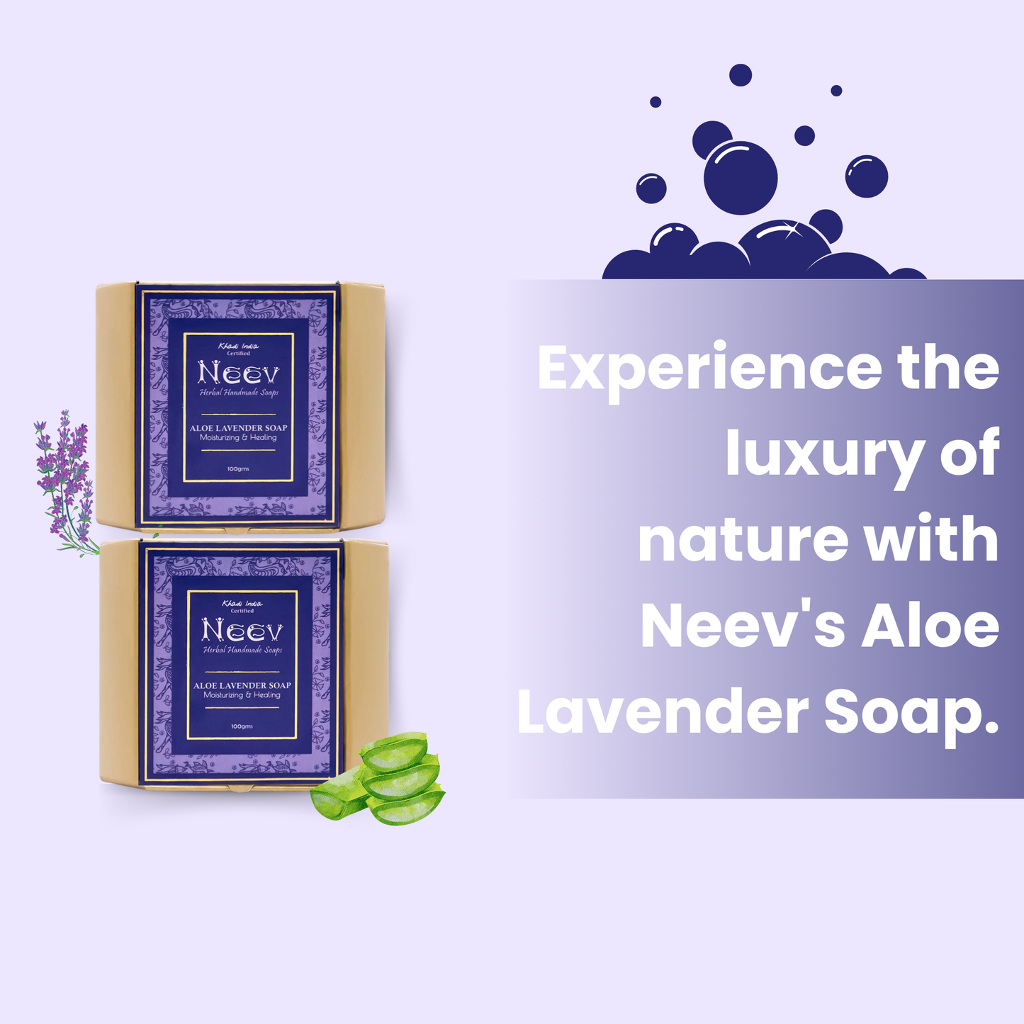 Aloe Lavender Soap- Moisturizing and Healing