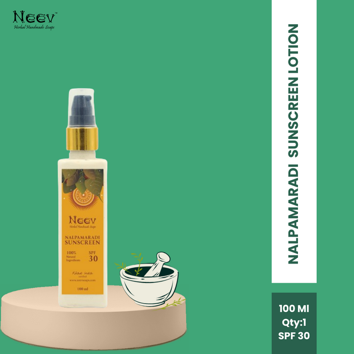 NALPAMARADI AYURVEDIC SUNSCREEN LOTION WITH SPF 30 - 100ml