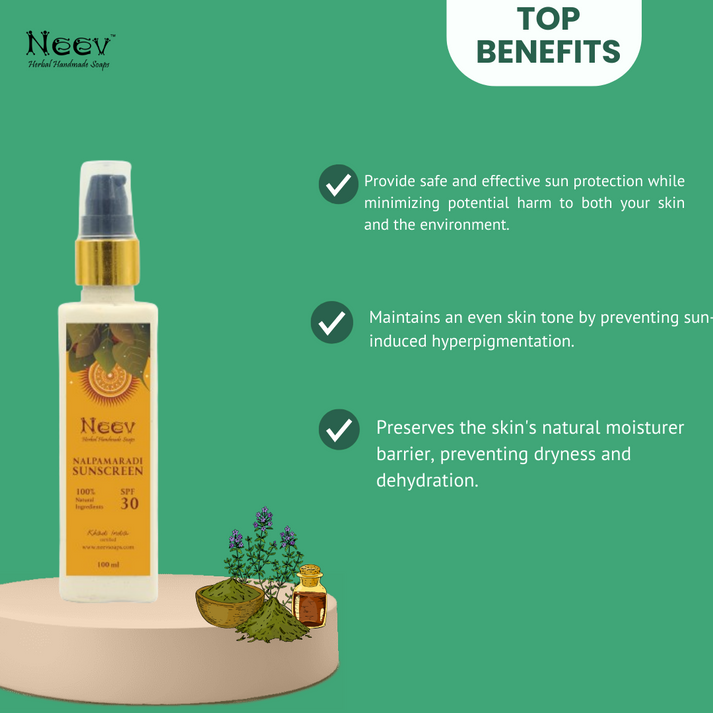 NALPAMARADI AYURVEDIC SUNSCREEN LOTION WITH SPF 30 - 100ml