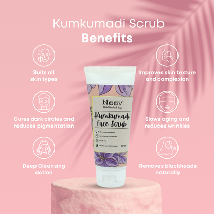 Kumkumadi Face Scrub With Masoor Manjishtha