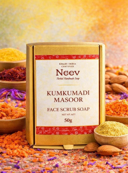 KUMKUMADI MASOOR FACE SCRUB SOAP ( MINI )