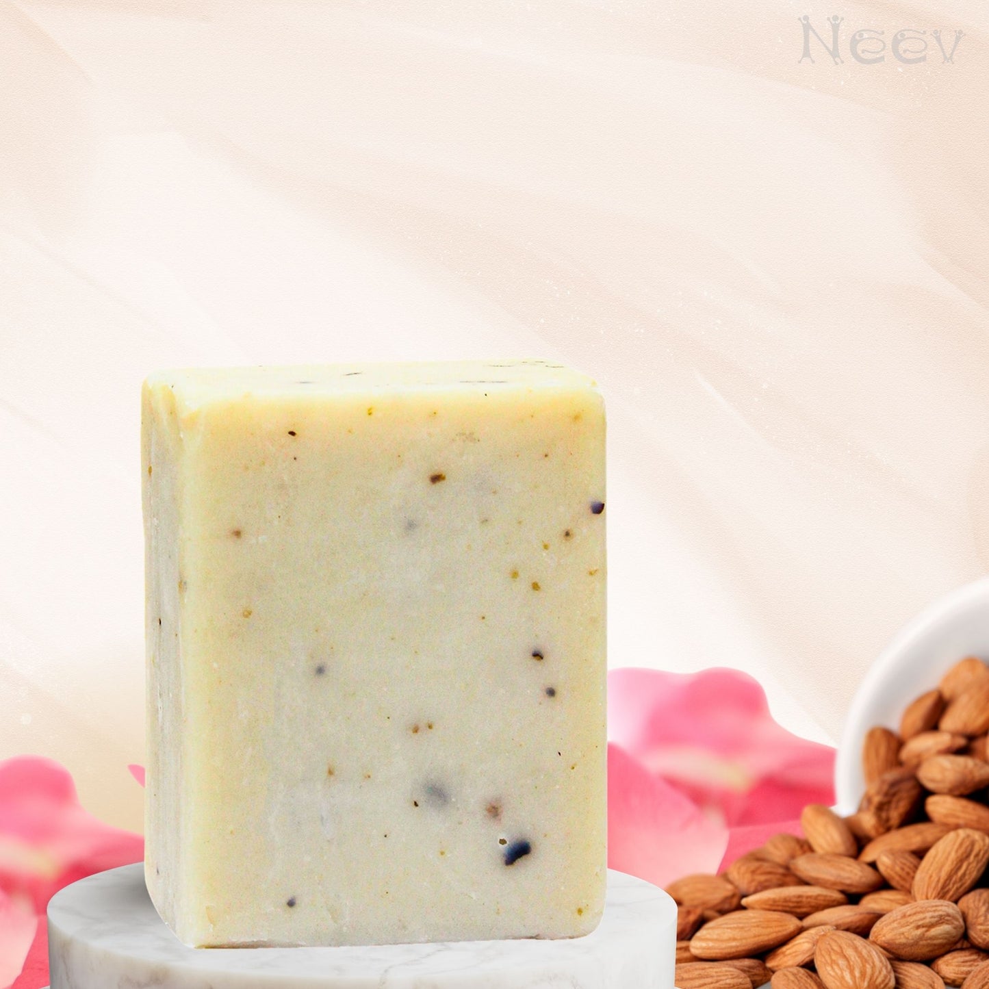 ALMOND ROSE SOAP - SET OF 3