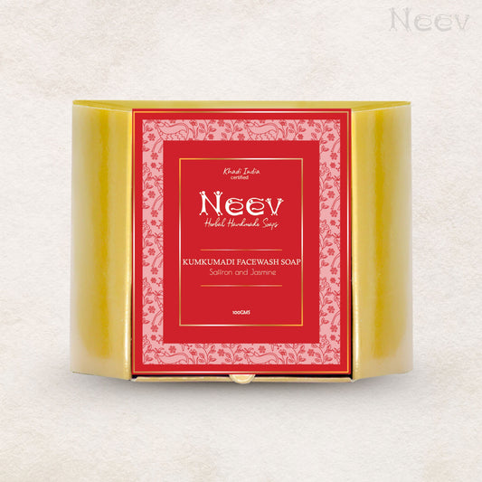 Kumkumadi Face Wash Soap Bar Saffron and Jasmine