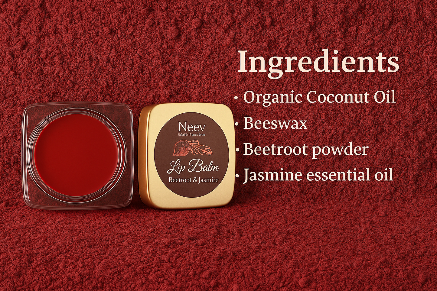 LIP BALM BEETROOT & JASMINE