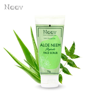 ALOE NEEM FACE SCRUB - FOR ACNE PRONE SKIN