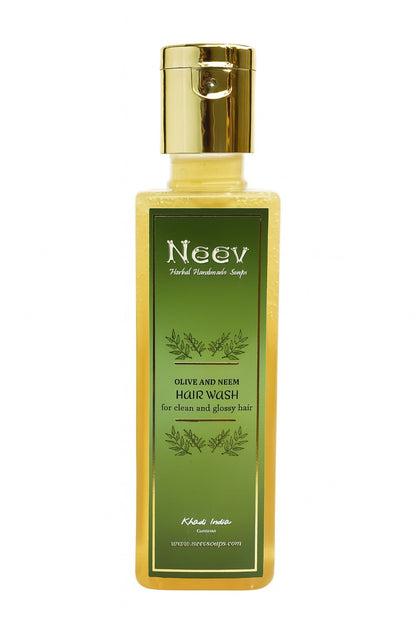 Olive Neem Hair Wash - For Clean and Glossy Hair