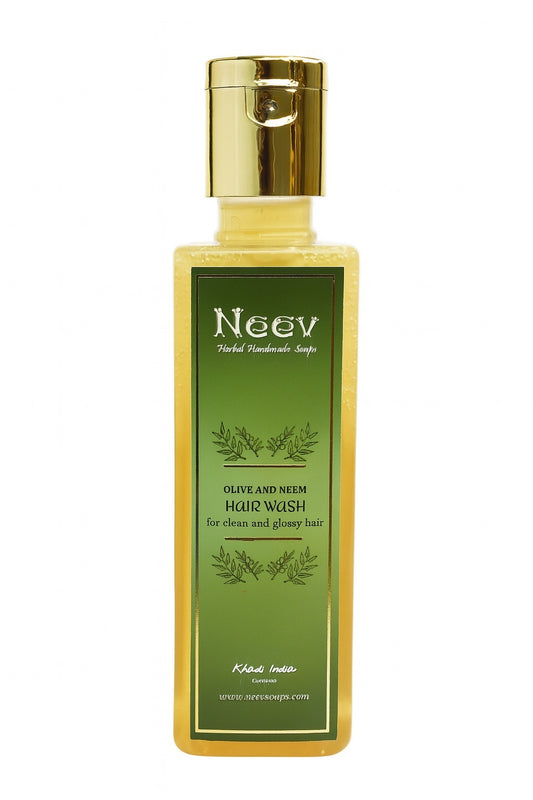 Olive Neem Hair Wash - For Clean and Glossy Hair