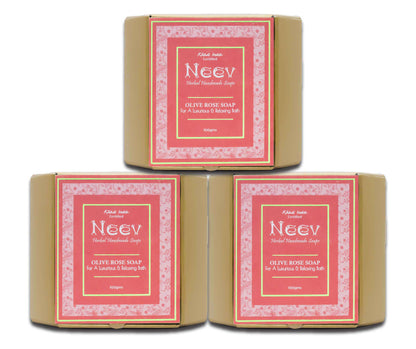 OLIVE ROSE HANDMADE SOAP - SET OF 3