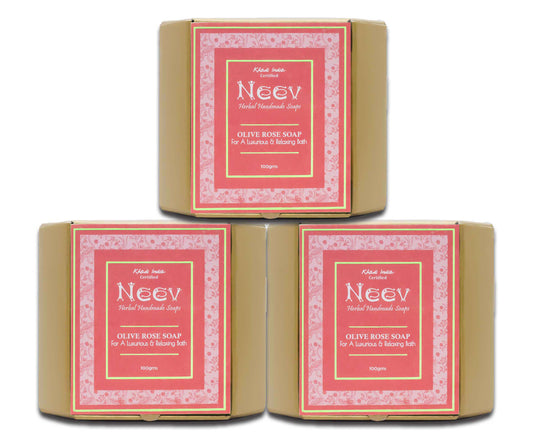 OLIVE ROSE HANDMADE SOAP - SET OF 3